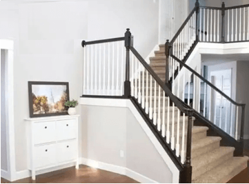 Roofing Near Me - Stair Case Interior - After Image